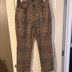 J. Crew Animal Print Trousers